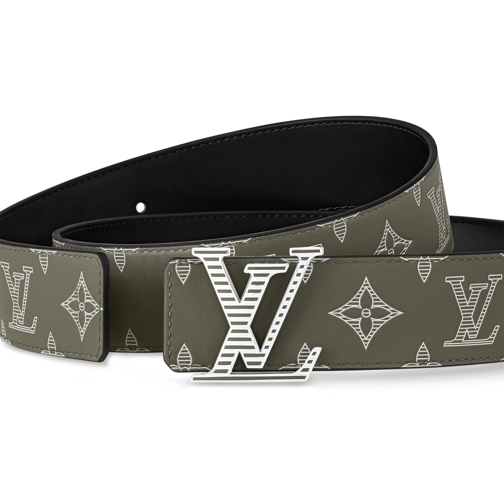 LV Shadow 40mm Reversible Belt Monogram Shadow - Accessories